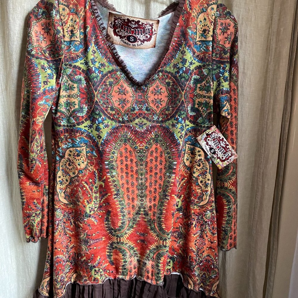 NWT Amma designs Tunic Top size S